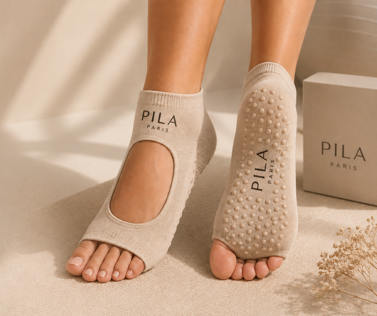 Pilates Grip ,  Chaussettes antidérapantes